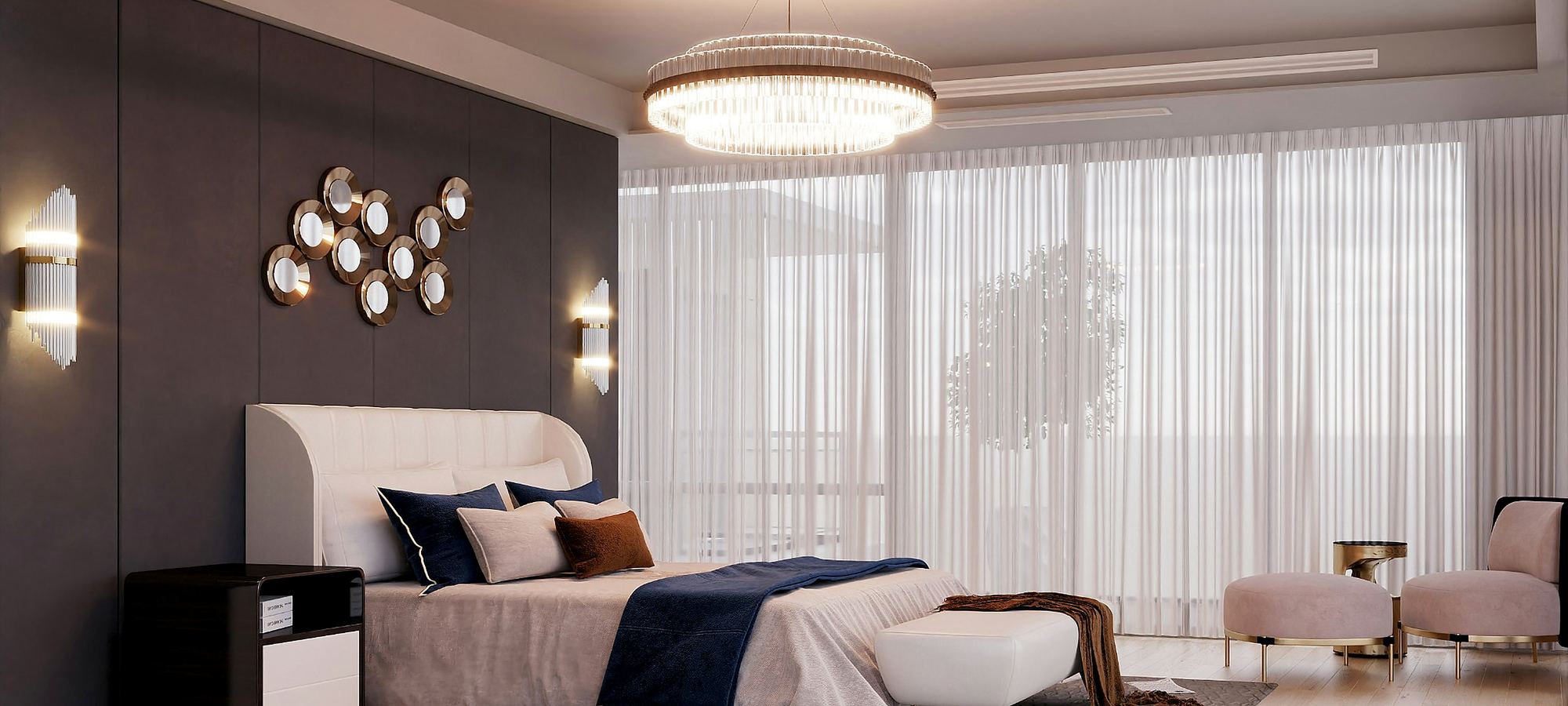 Calm, light-filled private suite